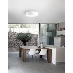 Nova Luce Dizon - plafonnier - Ø 45 x 10 cm - 40W LED incl. - blanc