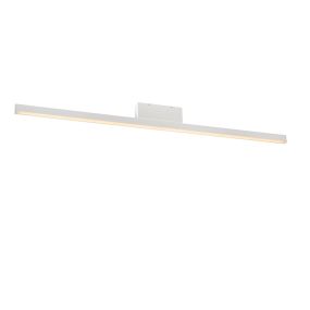 Lucide Sigma - plafonnier - 118,5 x 3,5 x 10,5 cm - 30W LED dimmable incl - blanc