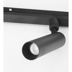 Nova Luce Lod - point lumineux système de rail magnétique - Ø 3,2 x 19,6 cm - 10W LED incl. - noir sable