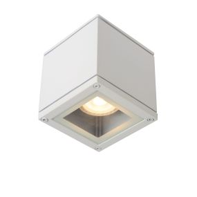 Lucide Aven - Spot en saillie - 9,3 x 9,3 x 9,6 cm - IP65 - blanc