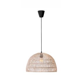 Nova Luce Melody - lampe suspendue - Ø 40 x 250 cm - brun et noir