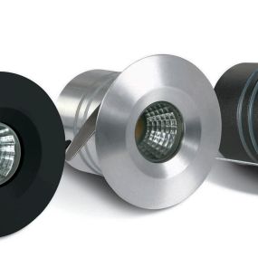 ONE Light - spot à encastrer - Ø 46 mm, Ø 37 mm à encastrer - 1W/3W LED incl. - IP65 - aluminium