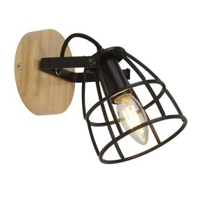 Searchlight Vision - applique murale - 13 x 24 cm - noir mat