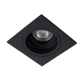 Lucide Embed - spot encastrable - 91 x 91 mm, Ø 83 mm encastrable - noir