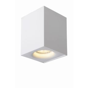 Lucide Bentoo Square - spot en saillie - 8,3 x 8,3 x 11 cm - 4,5W LED dimmable incl - blanc