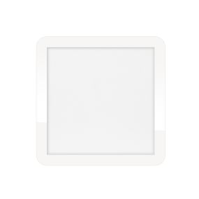 ETH Anne Square - plafonnier - 30 x 30 x 2,7 cm - 3 niveaux de gradation - 18W LED incl. - IP44 - blanc