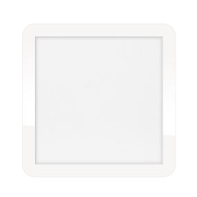 ETH Anne Square - plafonnier - 30 x 30 x 2,7 cm - 3 niveaux de gradation - 18W LED incl. - IP44 - blanc