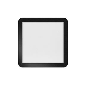 ETH Anne Square - plafonnier - 30 x 30 x 2,7 cm - 3 niveaux de gradation - 18W LED incl. - IP44 - noir