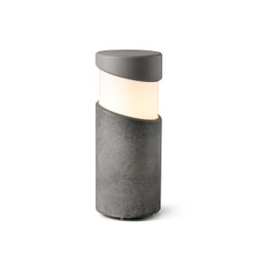 Faro Block - lampe de jardin - Ø 14,7 x 35 cm - IP65 - gris