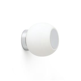 Faro Moy - applique/plafonnier - Ø 14 x 13 cm - 4W LED inclus - IP44 - aluminium satiné