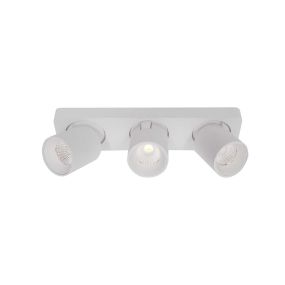 Artdelight Laguna - spot en saillie 3L - 32 x 8,2 x 9,5 cm - 3 x 6W LED dimmable incl - blanc