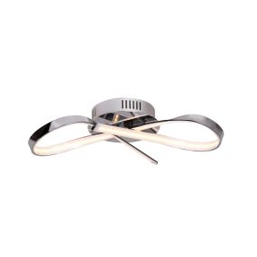 Maxlight Infinity - plafonnier - 15 x 14 x 45 cm - 14W LED incl - chrome