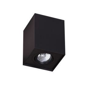 Maxlight Basic Square - spot de plafond - Ø 9 x 12 cm - noir