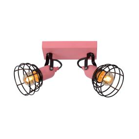 Lucide Pola - spot en saillie 2L - 28 x 10,5 x 15 cm - rose