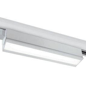 ONE Light Rail LED orientable - Système de rail triphasé - 50 x 6 x 10 cm - 40W LED incl. - blanc - couleur de lumière blanc chaud