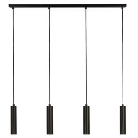 Searchlight Dulwich - lampe suspendue 4L - 6 x 80 x 120 cm - noir