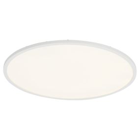 Brilliant Cires Round - plafonnier - Ø 45 x 4 cm - 30W easydim LED incl. - blanc