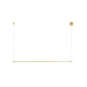 Nova Luce Elettra - lampe suspendue - 120 x 7 x 150 cm - 20W LED inclus - laiton doré