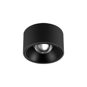 VK Lighting Orofi - spot en saillie - Ø 8 x 4,5 cm - 15W LED incl. - IP54 - noir