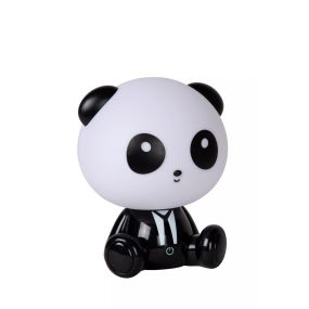 Lucide Dodo Panda - lampe enfant - 26 cm - 3W LED dimmable incl - noir et blanc