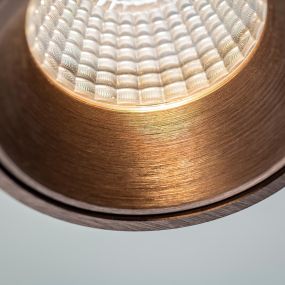 Artdelight Laguna - spot en saillie 1L - 10 x 10 x 9,5 cm - 6W LED dimmable incl - bronze brossé