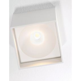 Artdelight Brock - plafonnier - 10 x 10 x 10 cm - 7W LED dimmable incl - blanc