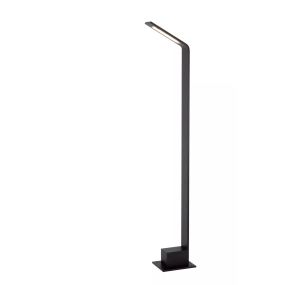 Lucide Lawford - lampe de jardin - 15 x 9,5 x 80 cm - 6W LED incl. - IP54 - noir