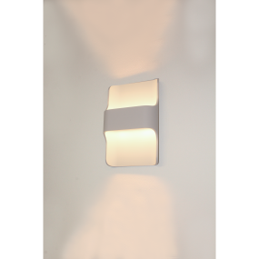 Artdelight Dallas - Applique d'extérieur - 16 x 7,8 x 24 cm - 2 x 8W LED dimmable incl. - IP65 - blanc