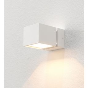 Artdelight Bfeld - Applique d'extérieur - 12,3 x 8 x 6,8 cm - 2 x 3W LED incl. - IP54 - blanc