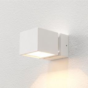 Artdelight Bfeld - Applique d'extérieur - 12,3 x 8 x 6,8 cm - 2 x 3W LED incl. - IP54 - blanc