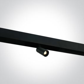 Système de rail magnétique ONE Light - spot sur rail - Ø 3,5 x 7,2 cm - DALI - LED 6W inclus - noir