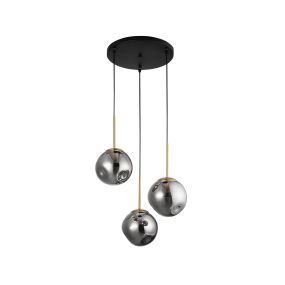 Nova Luce Spada - lampe suspendue - Ø 40 x 180 cm - chrome