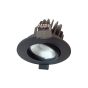 Artdelight Venice 2208 - spot encastré - Ø 80 mm, Ø 68 mm encastré - 8W LED dimmable incl. - IP44 - noir