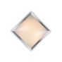 Lucide Gently-LED - plafonnier de salle de bain - 33,5 x 33,5 x 8,5 cm - 3 niveaux de gradation - 12W LED incl - IP21 - chrome mat