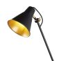 Searchlight Adjustable Wall Lights - applique murale avec interrupteur à tirette - 14 x 39 cm - noir mat et or