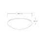 Lucide Bianca-LED - plafonnier de salle de bain - Ø 31 x 11 cm - 3 niveaux de gradation - 12W LED incl. - IP21 - opale