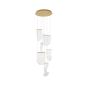 Nova Luce Siderno - lampe suspendue - Ø 48 x 150 cm - 39W LED incl. - or