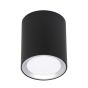 Energetic Oberon - spot de plafond - Ø 10 x 12 cm - 8,5W LED incl - interrupteur intelligent dimmable - noir