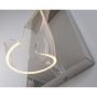 Maxlight Silk - applique murale - 25 x 10 x 40 cm - 2,4W LED incl. - chrome