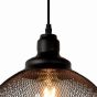 Lucide Mesh - lampe suspendue - Ø 28 x 162 cm - noir