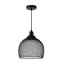 Lucide Mesh - lampe suspendue - Ø 28 x 162 cm - noir