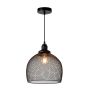 Lucide Mesh - lampe suspendue - Ø 28 x 162 cm - noir