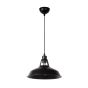 Lucide Brassy-bis - lampe suspendue - Ø 31 x 149 cm - noir