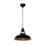 Lucide Brassy-bis - lampe suspendue - Ø 31 x 149 cm - noir