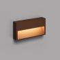 Faro Grada - applique murale - 25 x 4,6 x 12,8 cm - 6W LED incl. - IP54 - brun rouille