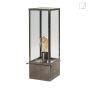 Authentage Vitrine Table Outdoor - lampadaire et lampe de table - 15 x 15 x 45 cm - IP43 - bronze