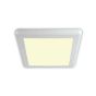 ONE Light Panneaux de surface/encastrés Trou de découpe réglable - plafonnier - 23,5 x 23,5 x 1,7 cm - 16W LED incl. - blanc - couleur de lumière blanc chaud