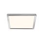 Nordlux Oja - plafonnier de salle de bains - 30 x 30 x 2,5 cm - 3 étapes Moodmaker Fonction SceneSelect - 14,5W LED incl. - IP54 - chrome/blanc