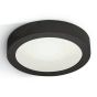 ONE Light LED Plafo Round - plafonnier - Ø 24 x 3,9 cm - 16W LED incl. - noir - couleur de lumière blanc chaud