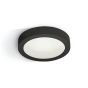 ONE Light LED Plafo Round - plafonnier - Ø 24 x 3,9 cm - 16W LED incl. - noir - couleur de lumière blanc chaud